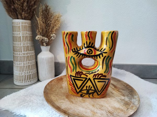 Bougeoir EYE jaune – Image 2