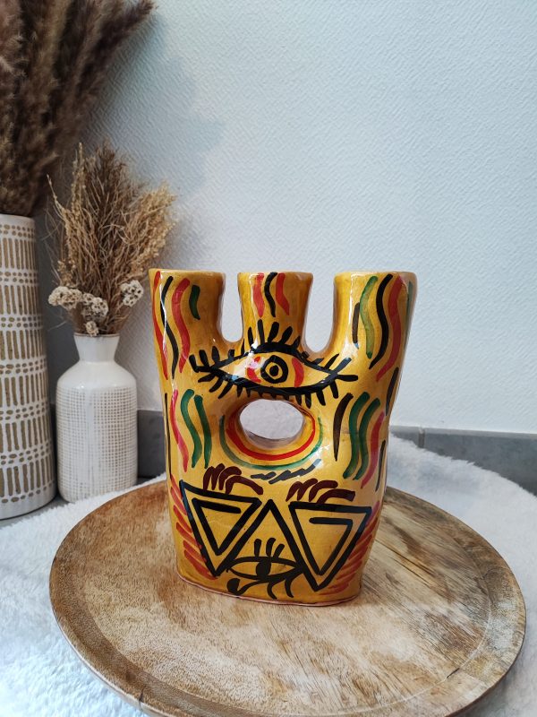 Bougeoir EYE jaune – Image 3