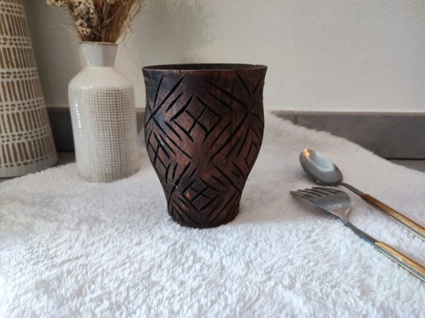 Pot DONA en bois de noyer – Image 2