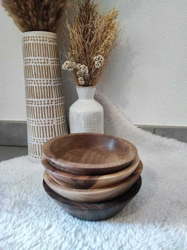 Bol DONA en bois de noyer – Image 2