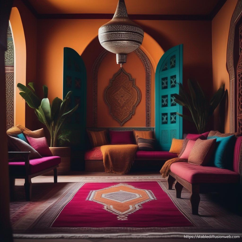 design intérieur couleur vives