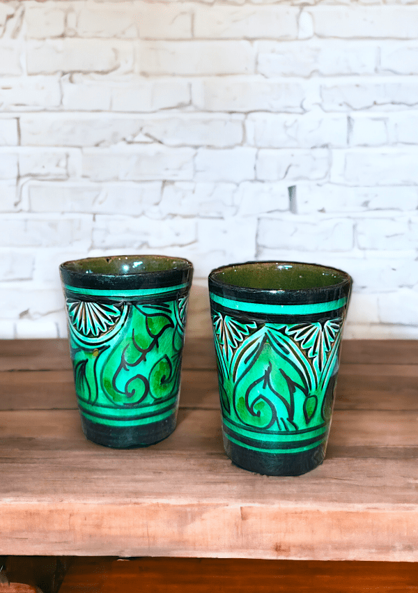 Set 2 verres OURIA vert